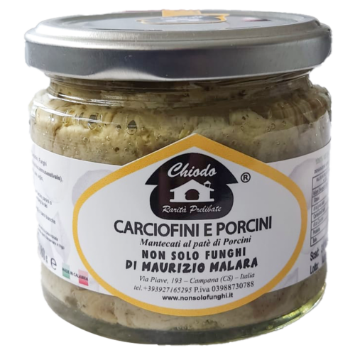 Carciofini e Porcini mantecati al patè di Porcini