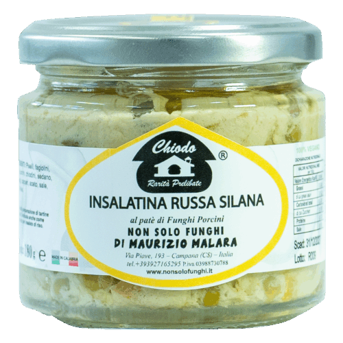 Insalatina russa silana al patè di funghi porcini