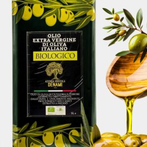 Lattina olio extravergine d'oliva biologico di alta qualità